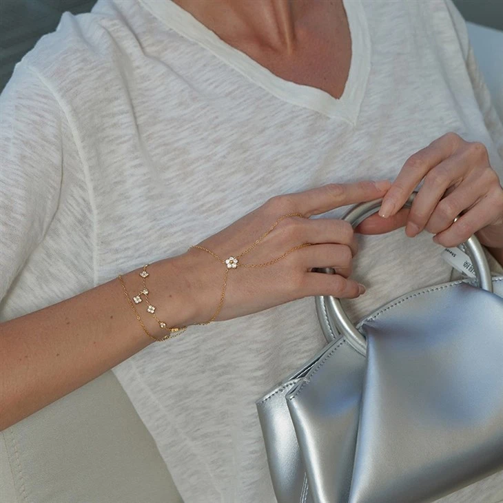 CZ Four Leaf Bracelet factory