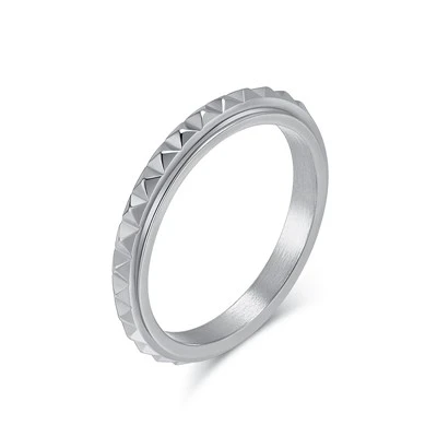 Savtand Edge Rustfri Stål Spinner Ring