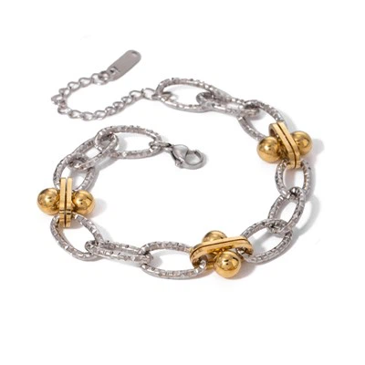 Tofarvet Link armbånd